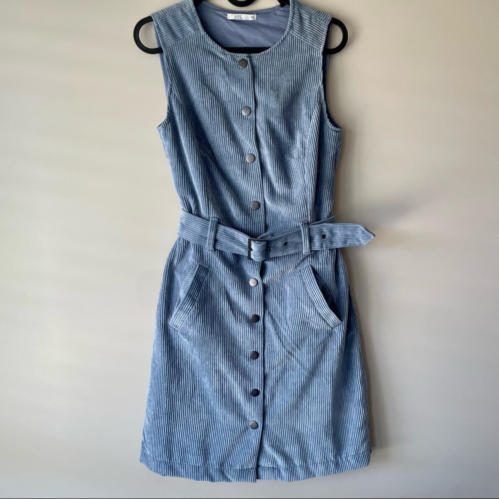 NWOT Esprit edc Corduroy Mini Dress with Belt